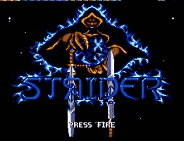 Strider 2 Title Screen